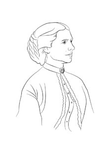 Helen Keller coloring page