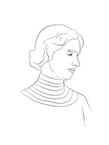 Helen Keller coloring page