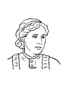 Helen Keller coloring page