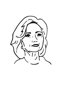 Hillary Clinton coloring page