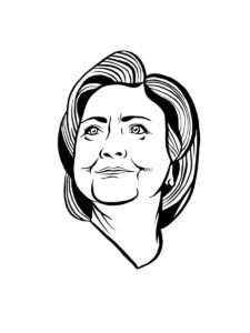 Hillary Clinton coloring page