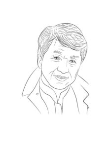 Jackie Chan coloring page