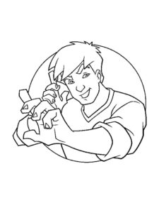 Jackie Chan coloring page