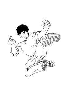 Jackie Chan coloring page