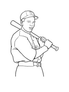 Jackie Robinson coloring page