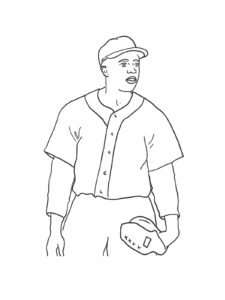 Jackie Robinson coloring page