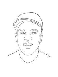 Jackie Robinson coloring page