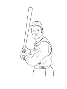 Jackie Robinson coloring page