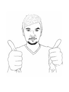 Jacksepticeye coloring page