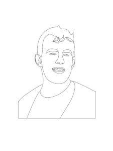 Jake Paul coloring page