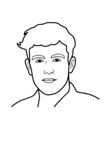 Jake Paul coloring page