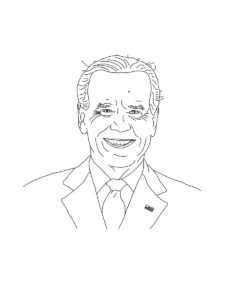 Joe Biden coloring page