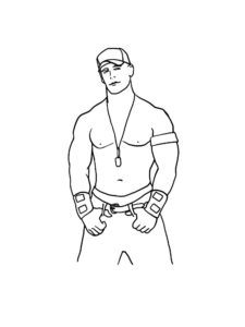 John Cena coloring page