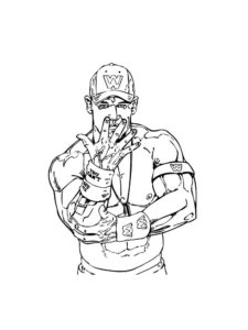 John Cena coloring page