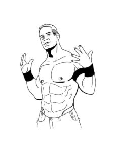 John Cena coloring page