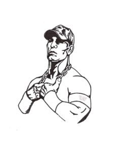 John Cena coloring page