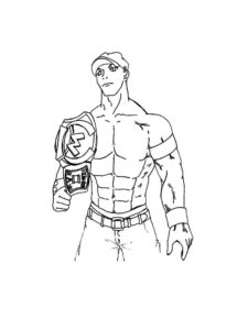 John Cena coloring page