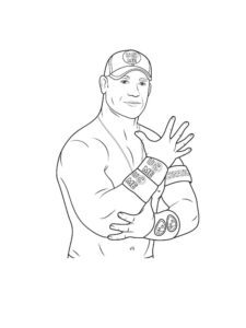 John Cena coloring page