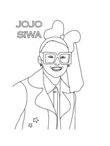 JoJo Siwa coloring page