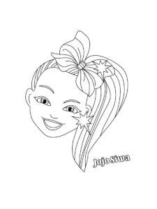 JoJo Siwa coloring page