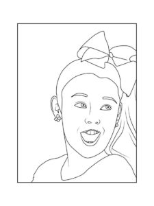 JoJo Siwa coloring page