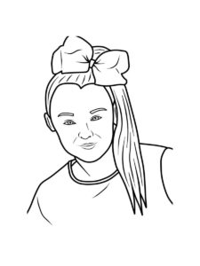 JoJo Siwa coloring page