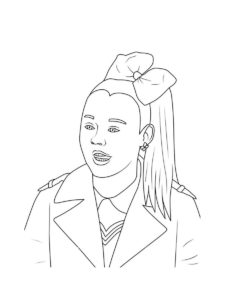 JoJo Siwa coloring page