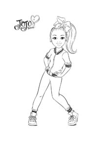 JoJo Siwa coloring page