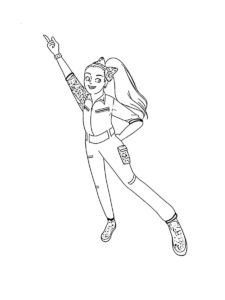 JoJo Siwa coloring page