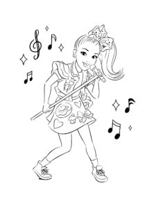 JoJo Siwa coloring page