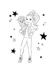 JoJo Siwa coloring page