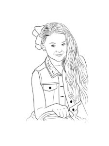 JoJo Siwa coloring page