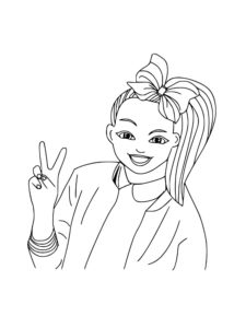 JoJo Siwa coloring page