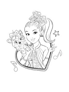 JoJo Siwa coloring page