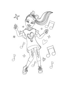 JoJo Siwa coloring page