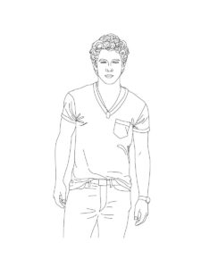 Jonas Brothers coloring page