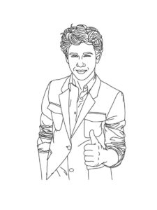 Jonas Brothers coloring page