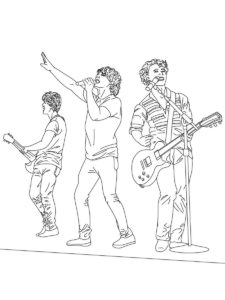 Jonas Brothers coloring page