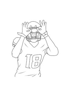 Justin Jefferson coloring page