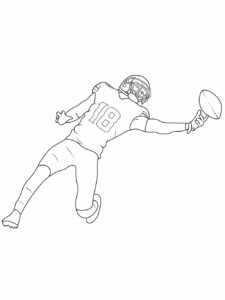 Justin Jefferson coloring page