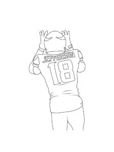 Justin Jefferson coloring page