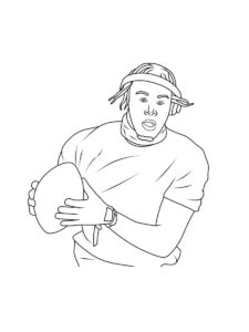 Justin Jefferson coloring page