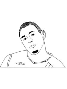 Karim Benzema coloring page