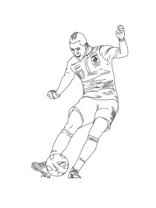 Karim Benzema coloring page