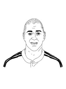 Karim Benzema coloring page