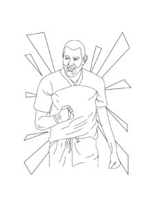 Karim Benzema coloring page