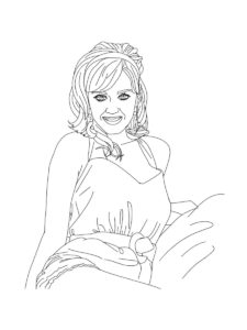 Katy Perry coloring page