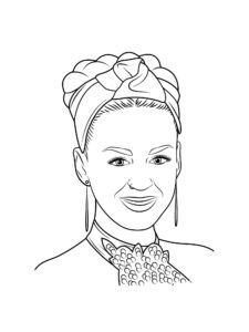 Katy Perry coloring page