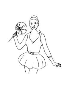 Katy Perry coloring page