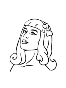 Katy Perry coloring page